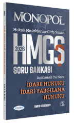Monopol 2026 HMGS İdare Hukuku, İdari Yargılama Hukuku Soru Bankası 3. Baskı - Ömer Kesnkinsoy Monopol Yayınları