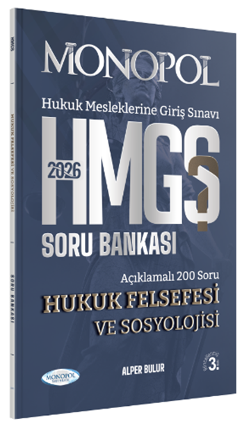 Monopol 2026 HMGS Hukuk Felsefesi ve Sosyolojisi Soru Bankası 3. Baskı - Alper Bulur Monopol Yayınları