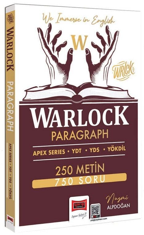 Yargı YDT YDS YÖKDİL WARLOCK Paragraph 250 Metin 750 Soru - Nazmi Alpdoğan Yargı Yayınları