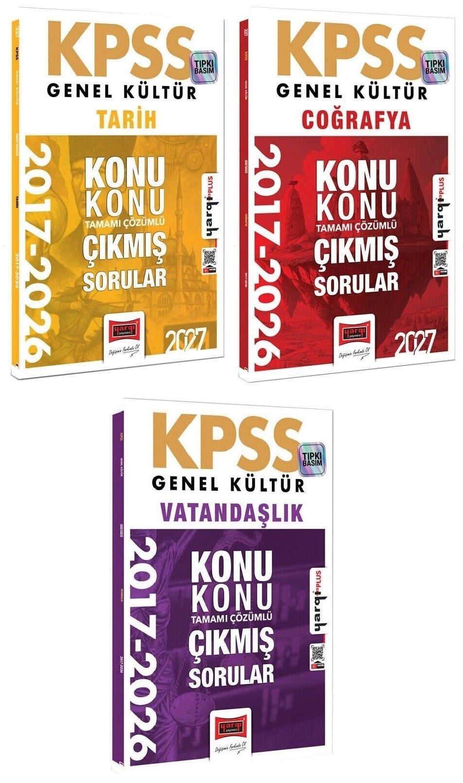 Yargı 2027 KPSS Tarih + Coğrafya + Vatandaşlık Çıkmış Sorular 2017-2026 Konularına Göre 3 lü Set Yargı Yayınları