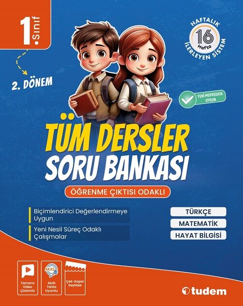 Tudem 1. Sınıf 2. Dönem Tüm Dersler Soru Bankası Tudem Yayınları