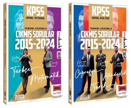 Yargı 2025 KPSS Genel Yetenek Genel Kültür Çıkmış Sorular 2015-2024 2 li Set Yargı Yayınları