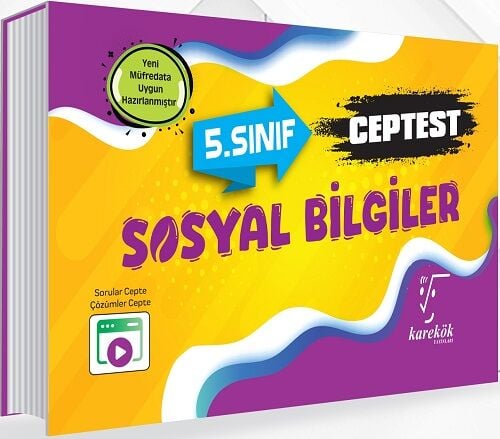 Karekök 5. Sınıf Sosyal Bilgiler Cep Test Karekök Yayınları