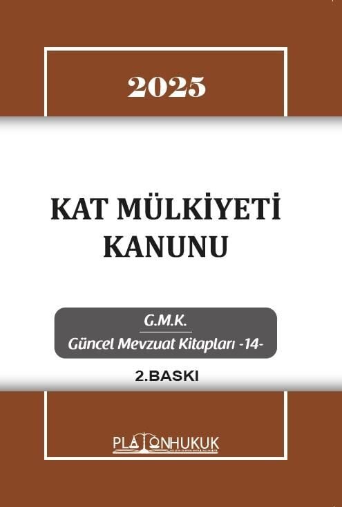 Platon 2025 Kat Mülkiyeti Kanunu Platon Hukuk Yayınları