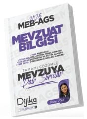 SÜPER FİYAT - Dijika 2025 MEB-AGS Mevzuat Bilgisi Soru Bankası Çözümlü - Mine Çakıraslan Köse Dijika Yayınları