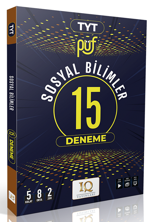 IQ Yayınları YKS TYT Sosyal Bilimler Püf 15 Deneme IQ Yayınları