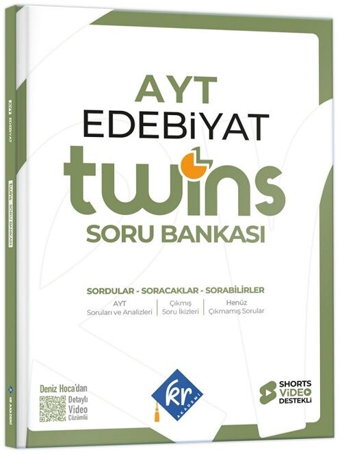 KR Akademi 2027 YKS AYT Edebiyat Twins Soru Bankası Çözümlü - Deniz Bozkurt KR Akademi