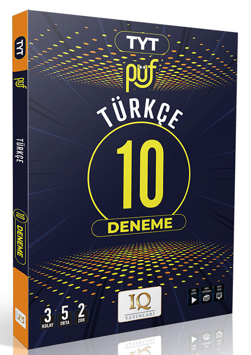 IQ Yayınları YKS TYT Türkçe Püf 10 Deneme IQ Yayınları