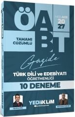 Yediiklim 2027 ÖABT MEB-AGS Türk Dili ve Edebiyatı Güzide 10 Deneme Çözümlü - Oğuzhan Kırlı, Halil İbrahim Canlıer Yediiklim Yayınları