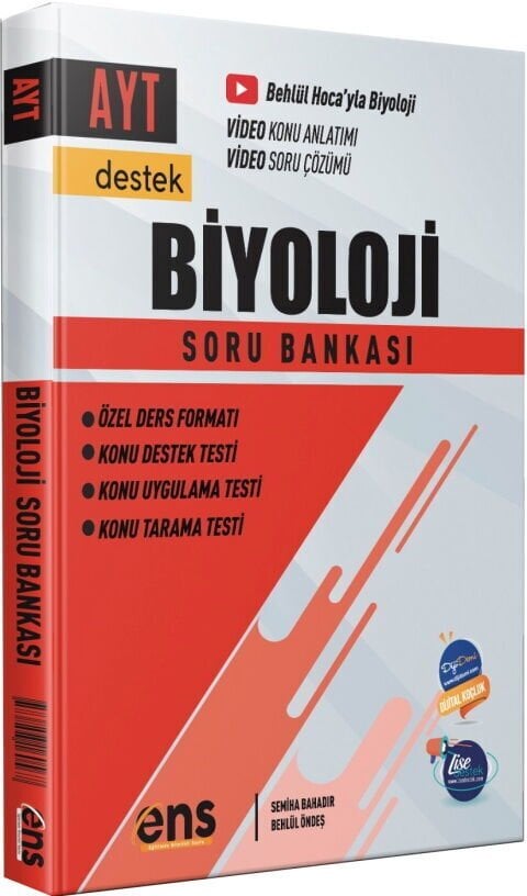 ENS Yayınları YKS AYT Biyoloji Destek Soru Bankası ENS Yayınları