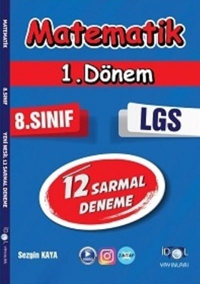 İdol 8. Sınıf Matematik 1. Dönem 12 Sarmal Deneme İdol Yayınları