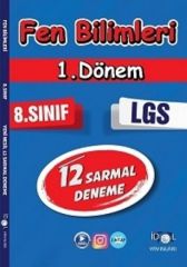 İdol 8. Sınıf Fen Bilimleri 1. Dönem 12 Sarmal Deneme İdol Yayınları