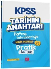 Anahtar Kitap KPSS Tarihin Anahtarı Müzik Destekli Pratik Notlar - Umut Kaya Anahtar Kitap
