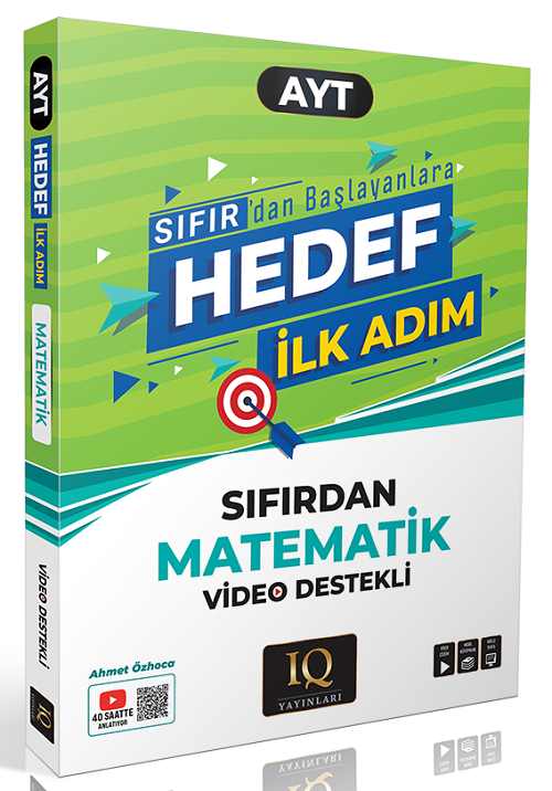 IQ Yayınları YKS AYT Sıfırdan Matematik Hedef İlk Adım Video Destekli IQ Yayınları