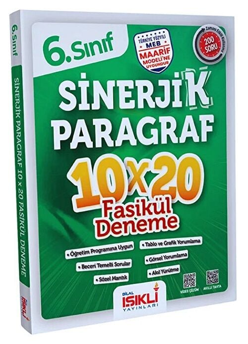 Bilal Işıklı 6. Sınıf Sinerjik Paragraf 10x20 Deneme Bilal Işıklı Yayınları