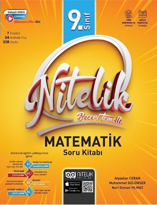 Nitelik 9. Sınıf Matematik Beceri Temelli Soru Kitabı Nitelik Yayınları