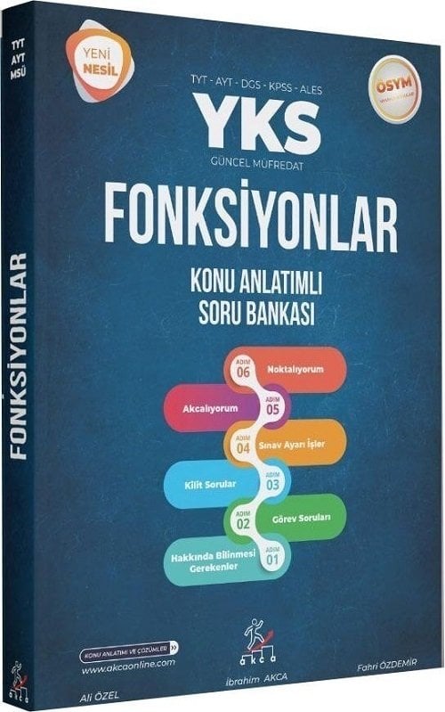 Akca YKS TYT AYT DGS KPSS ALES Fonksiyonlar Konu Anlatımlı Soru Bankası Akca Yayınları
