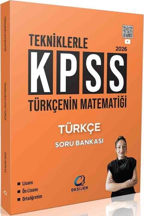 Oksijen 2026 KPSS Türkçenin Matematiği Takktiklerle Türkçe Soru Bankası - Gamze Özdin Oksijen Yayınları