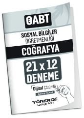 SÜPER FİYAT - Yönerge ÖABT Sosyal Bilgiler Öğretmenliği Coğrafya 21x12 Deneme Çözümlü - Göktuğ Yılmaz Yönerge Yayınları
