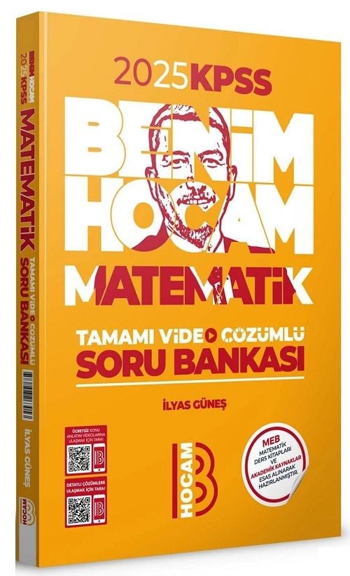 Benim Hocam 2025 KPSS Matematik Soru Bankası Video Çözümlü - İlyas Güneş Benim Hocam Yayınları