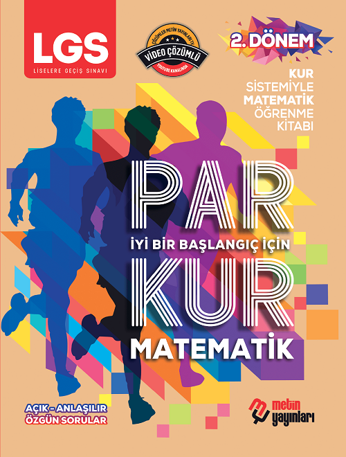 Metin 8. Sınıf LGS Parkur Matematik 2. Dönem Soru Kitabı Video Çözümlü Metin Yayınları