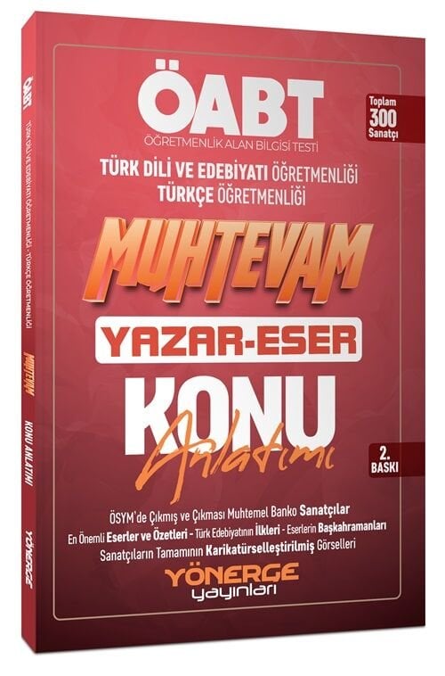 Yönerge ÖABT Türkçe-Türk Dili Edebiyatı Muhtevam Yazar Eser Konu Anlatımı Yönerge Yayınları