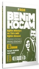 Benim Hocam 2027 MEB-AGS Eğitim Bilimleri ve Türk Milli Eğitim Sistemi 10 Deneme Çözümlü - Ayşegül Aldemir, Sabri Zahit Benim Hocam Yayınları