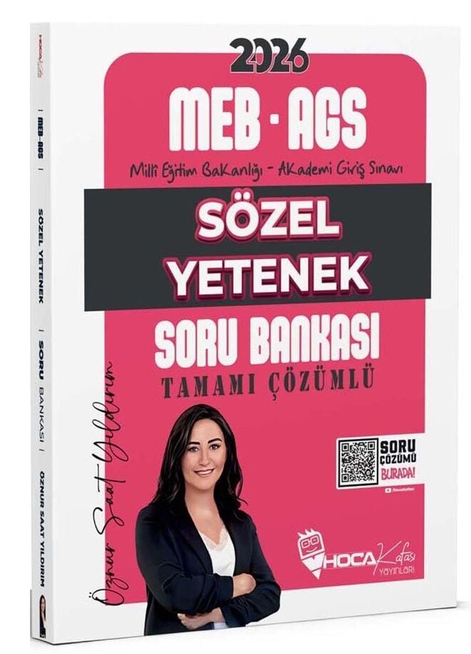 Hoca Kafası 2026 MEB-AGS Sözel Yetenek Soru Bankası Çözümlü - Öznur Saat Yıldırım Hoca Kafası Yayınları