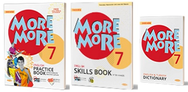 Kurmay ELT More and More English 7 Practice Book + Skills Book + Dictionary (3 Kitap Set) Kurmay ELT Yayınları