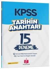 Anahtar Kitap KPSS Tarihin Anahtarı 15 Deneme - Umut Kaya Anahtar Kitap