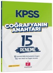 Anahtar Kitap KPSS Coğrafyanın Anahtarı 15 Deneme - Vedat Biçim, Numan Ötas Anahtar Kitap
