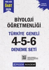 Pegem 2026 ÖABT Biyoloji Öğretmenliği Türkiye Geneli 3 Deneme (4-5-6) Pegem Akademi Yayınları