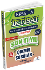 Dizgi Kitap 2026 KPSS A Grubu İktisat Çıkmış Sorular Son 10 Yıl Konularına Göre Çözümlü 3. Baskı - Tufan Samet Özdurak Dizgi Kitap