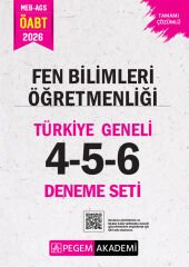 Pegem 2026 ÖABT Fen Bilimleri Öğretmenliği Türkiye Geneli 3 Deneme (4-5-6) Pegem Akademi Yayınları