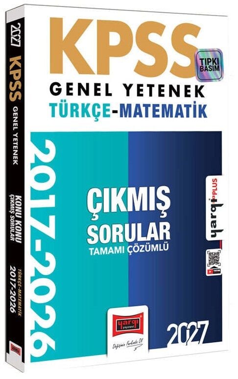 Yargı 2027 KPSS Genel Yetenek Türkçe-Matematik Çıkmış Sorular 2017-2026 Çözümlü Yargı Yayınları
