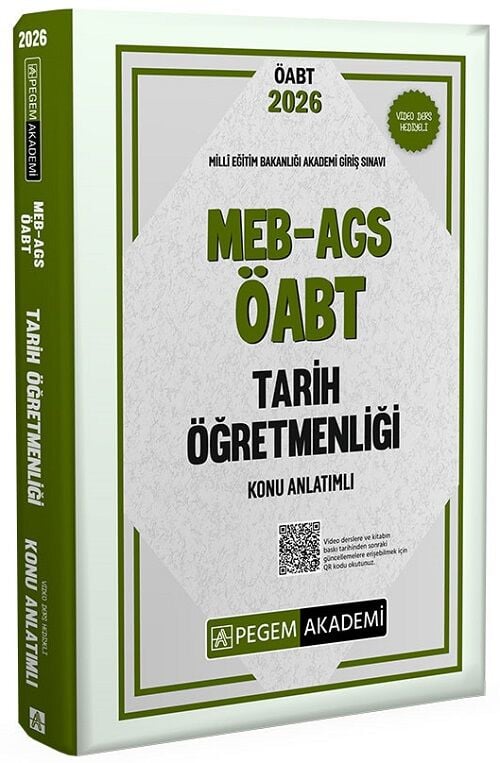 Pegem 2026 ÖABT MEB-AGS Tarih Öğretmenliği Konu Anlatımı Pegem Akademi Yayınları