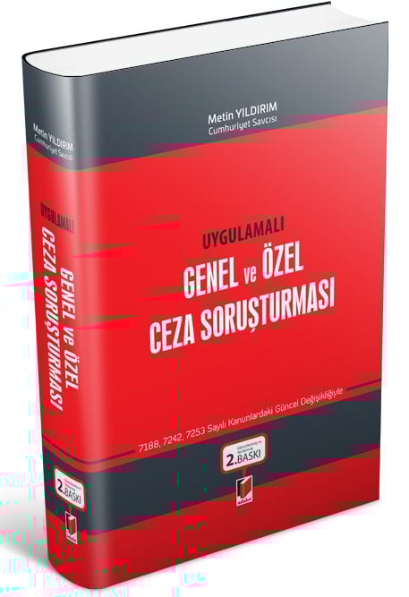 Adalet Genel ve Özel Ceza Soruşturması 2. Baskı - Metin Yıldırım Adalet Yayınevi