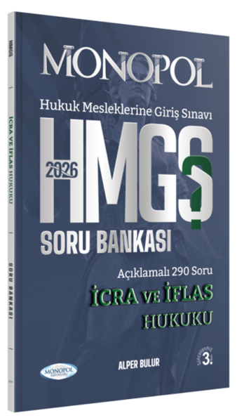 Monopol 2026 HMGS İcra ve İflas Hukuku Soru Bankası 3. Baskı - Alper Bulur Monopol Yayınları