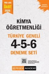 Pegem 2026 ÖABT Kimya Öğretmenliği Türkiye Geneli 3 Deneme (4-5-6) Pegem Akademi Yayınları