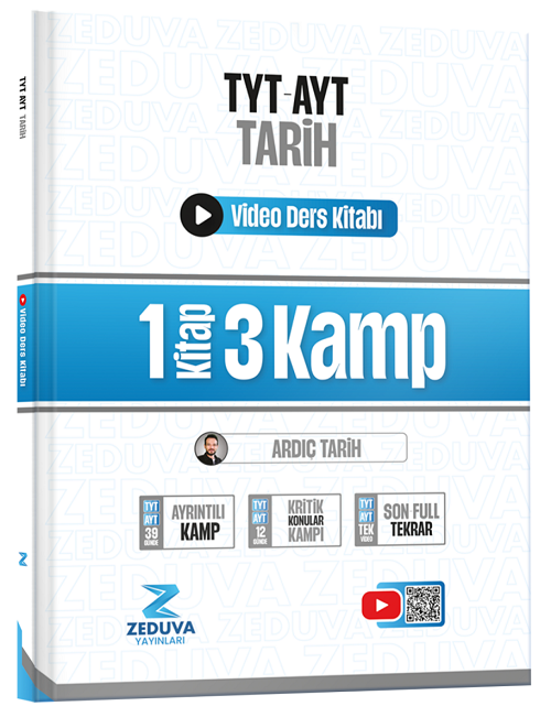 Zeduva YKS TYT AYT Ardıç Tarih Video Ders Kitabı - Soner Ardıç Zeduva Yayınları