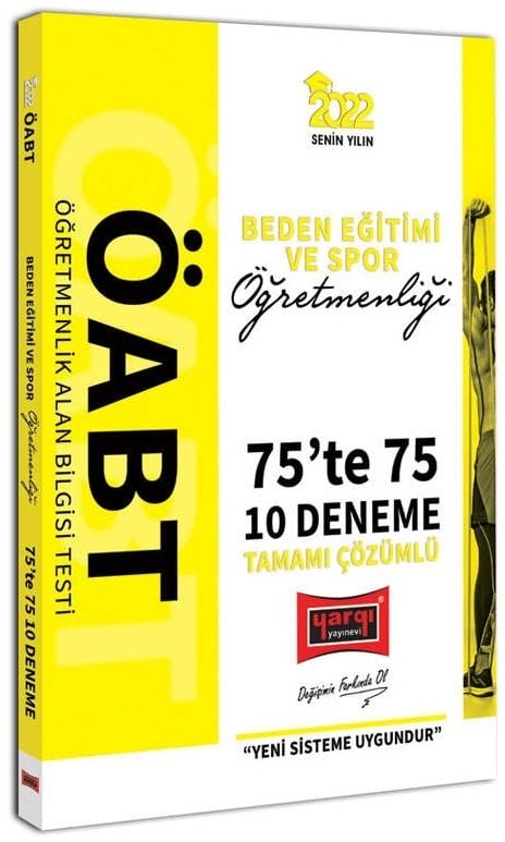 Yargı 2022 ÖABT Beden Eğitimi Öğretmenliği 75 te 75 10 Deneme Çözümlü Yargı Yayınları