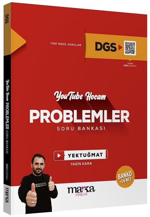Marka 2025 DGS Problemler Youtube Hocam Soru Bankası Çözümlü Yektuğ Mat - Yasin Kara Marka Yayınları