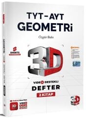 3D Yayınları YKS TYT AYT Geometri Video Destekli Defter 2. Kitap 3D Yayınları