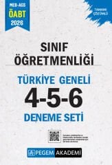 Pegem 2026 ÖABT Sınıf Öğretmenliği Türkiye Geneli 3 Deneme (4-5-6) Pegem Akademi Yayınları