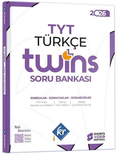 KR Akademi 2026 YKS TYT Türkçe Twins Soru Bankası Çözümlü KR Akademi