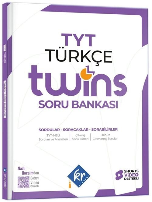 KR Akademi 2027 YKS TYT Türkçe Twins Soru Bankası Çözümlü KR Akademi