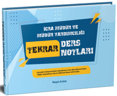 Dizgi Kitap İcra Müdür ve Yardımcılığı Tekrar Ders Notları Dizgi Kitap Yayınları
