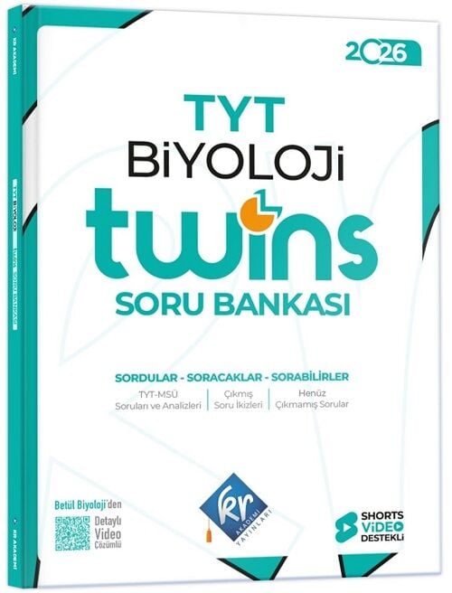 KR Akademi 2026 YKS TYT Biyoloji Twins Soru Bankası Çözümlü KR Akademi