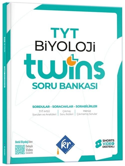 KR Akademi 2027 YKS TYT Biyoloji Twins Soru Bankası Çözümlü KR Akademi