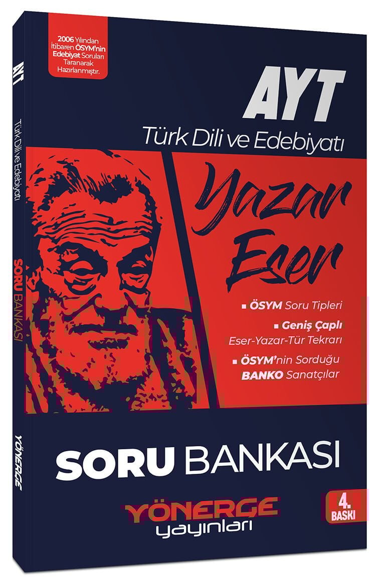 Yönerge 2026 YKS AYT Türk Dili ve Edebiyatı Yazar Eser Soru Bankası Yönerge Yayınları